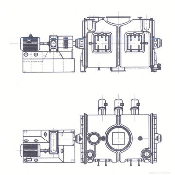 2017 LDH-Serie Coulter Typ Mischmaschine, SS Ribon Mischer, horizontale Labor Pulver Mixer